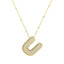 Savannah | Collar de Letra Burbuja con Diamantes