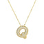 Savannah | Collar de Letra Burbuja con Diamantes