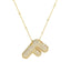 Savannah | Collar de Letra Burbuja con Diamantes