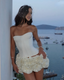 Aileen | Conjunto de Corsé Con Copas y Falda Mini Floral