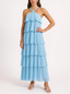 Amira | Vestido Maxi Sin Espalda con Volantes