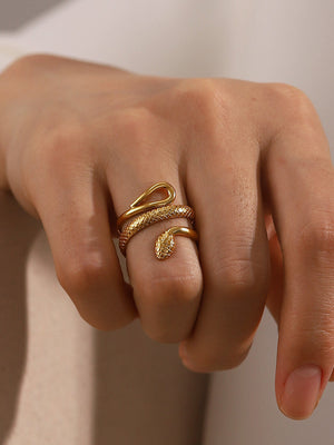 Aubrey | Anillo de Serpiente Ajustable