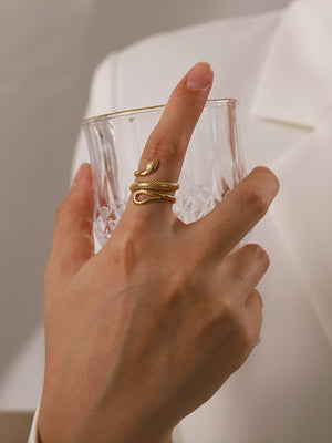 Aubrey | Anillo de Serpiente Ajustable