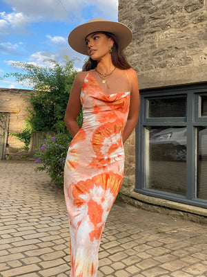 Galilea | Vestido Maxi Floral Tropical