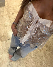 Clarissa | Top Halter de Lentejuelas