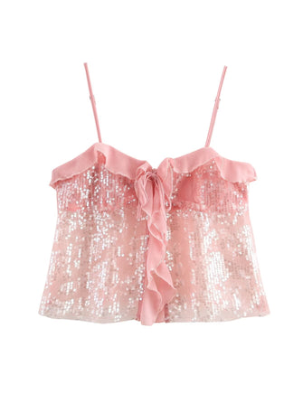 Clarissa | Top Halter de Lentejuelas