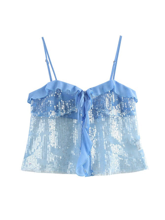 Clarissa | Top Halter de Lentejuelas