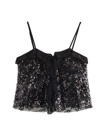 Clarissa | Top Halter de Lentejuelas