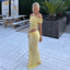 Maisy | Vestido Maxi de Malla con Hombro Descubierto