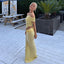 Maisy | Vestido Maxi de Malla con Hombro Descubierto