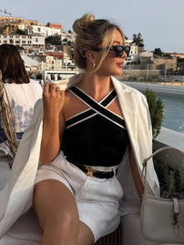 Hannah | Top de Tirantes con Diseño Cruzado