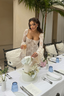 Mabel | Vestido Mini de Encaje con Mangas Largas