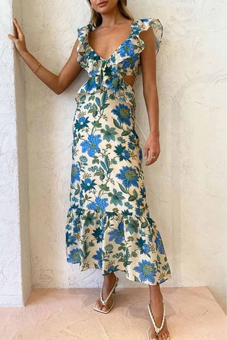 Nova | Vestido Maxi con Volantes