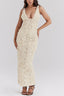 Lyra | Vestido Maxi Floral Sin Espalda