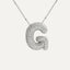 Savannah | Collar de Letra Burbuja con Diamantes