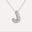 Savannah | Collar de Letra Burbuja con Diamantes
