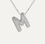 Savannah | Collar de Letra Burbuja con Diamantes