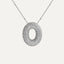 Savannah | Collar de Letra Burbuja con Diamantes