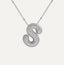 Savannah | Collar de Letra Burbuja con Diamantes