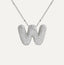 Savannah | Collar de Letra Burbuja con Diamantes