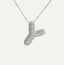 Savannah | Collar de Letra Burbuja con Diamantes
