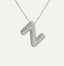 Savannah | Collar de Letra Burbuja con Diamantes