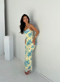 Indie | Vestido Maxi Floral Sin Mangas