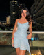 Serena | Vestido Mini Sin Mangas con Volantes y Lentejuelas
