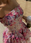 Cecilia | Vestido Floral Sin Tirantes