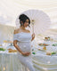 Luana | Vestido Maxi de Maternidad con Hombros Descubiertos