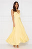 Lucy | Vestido Maxí con Pliegues y Escote en V