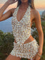 Myra | Conjunto de Falda Mini Decorada con Conchas y Halter