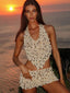 Myra | Conjunto de Falda Mini Decorada con Conchas y Halter