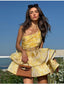 Daphne | Vestido Mini Floral de Un Hombro