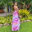 Nylah | Vestido Maxi con Volantes Florales