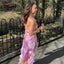 Nylah | Vestido Maxi con Volantes Florales