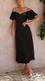 Nalani | Vestido Maxi Off-Shoulder con Mangas de Mariposa
