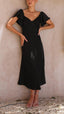 Nalani | Vestido Maxi Off-Shoulder con Mangas de Mariposa