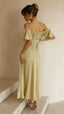 Nalani | Vestido Maxi Off-Shoulder con Mangas de Mariposa