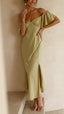 Nalani | Vestido Maxi Off-Shoulder con Mangas de Mariposa