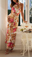 Shannon | Vestido Maxi Floral con Cuello Halter