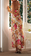 Shannon | Vestido Maxi Floral con Cuello Halter