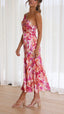 Sophie | Vestido Midi Floral de Un Hombro