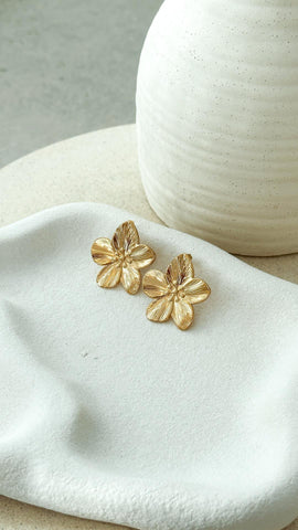 Lexi | Pendientes de Flores Chapados en Oro