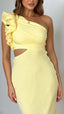 Blaire | Vestido Maxi Cortado de Un Hombro