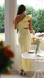Blaire | Vestido Maxi Cortado de Un Hombro