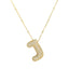 Savannah | Collar de Letra Burbuja con Diamantes