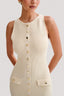 Fiona | Vestido Maxi Sin Mangas de Punto