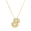 Savannah | Collar de Letra Burbuja con Diamantes