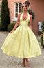 Esmeralda | Vestido Midi Sin Mangas con Cuello Halter